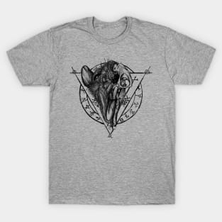 Rat Skull Black and White T-Shirt